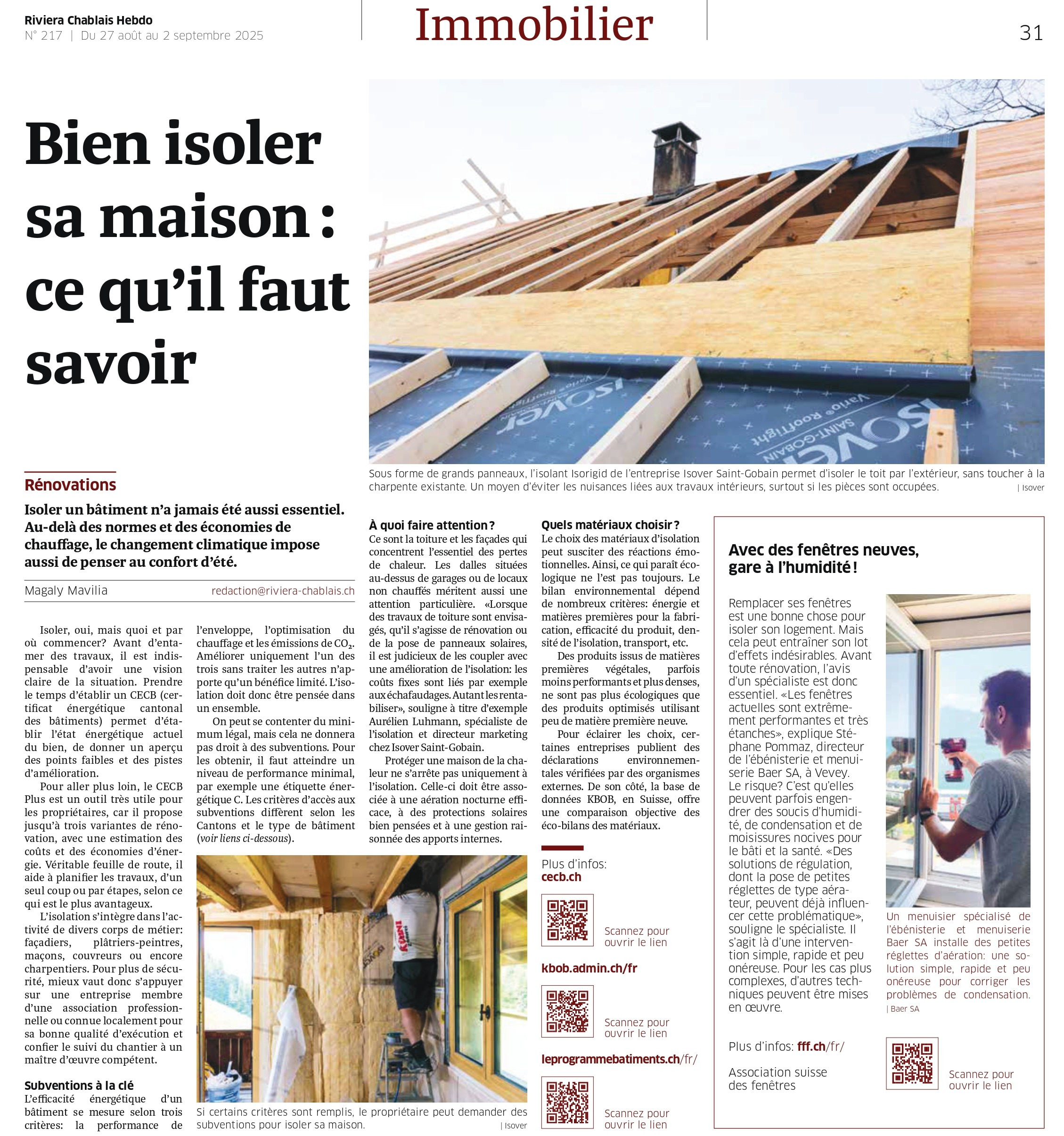 Image Notre savoir-faire en terme d'isolation